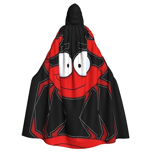 Kapuzenumhang mit Cartoon-Krabben-Druck, Halloween-Kapuzenumhang, Halloween, Weihnachten, Cosplay-Kostüm von Cattpa