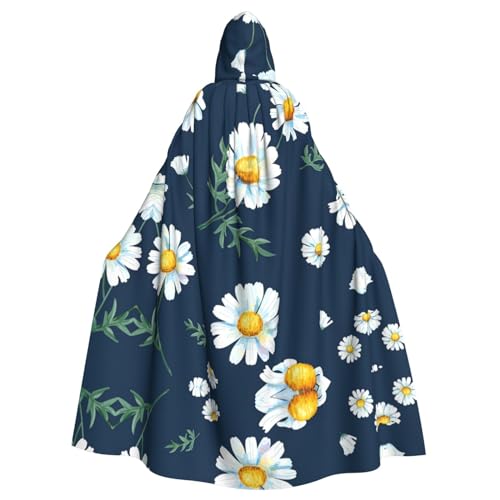 Kapuzenumhang mit Gänseblümchen-Aufdruck, Halloween-Kapuzenumhang, Halloween, Weihnachten, Cosplay-Kostüm von Cattpa