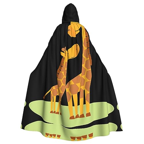 Kapuzenumhang mit Giraffen-Druck, Halloween-Kapuzenumhang, Halloween, Weihnachten, Cosplay-Kostüm von Cattpa