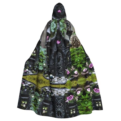 Kapuzenumhang mit Gothic-Feengarten02-Druck, Halloween-Kapuzenumhang, Halloween, Weihnachten, Cosplay-Kostüm Kapuzenumhang mit Gothic-Feengarten02-Druck, Halloween-Kapuzenumhang, Halloween, Weihnachten, Cosplay-Kostüm von Cattpa