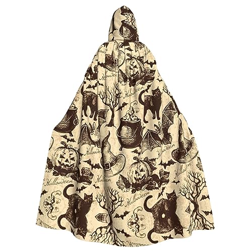 Kapuzenumhang mit Hexenhut, Halloween-Kapuzenumhang, Halloween, Weihnachten, Cosplay-Kostüm Kapuzenumhang mit Hexenhut, Halloween-Kapuzenumhang, Halloween, Weihnachten, Cosplay-Kostüm von Cattpa