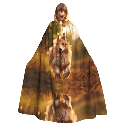 Kapuzenumhang mit Hundeaufdruck, Halloween-Kapuzenumhang, Halloween, Weihnachten, Cosplay-Kostüm von Cattpa