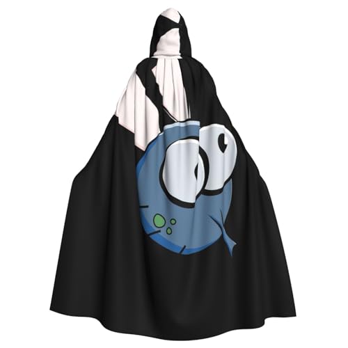 Kapuzenumhang mit Insektenflügel-Augen, Cartoon-Druck, Halloween-Kapuzenumhang, Halloween, Weihnachten, Cosplay-Kostüm von Cattpa