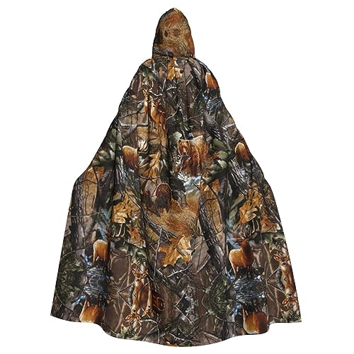 Kapuzenumhang mit Jagdhirsch, Bär, Elch, Halloween, Weihnachten, Cosplay-Kostüm von Cattpa