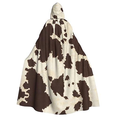 Kapuzenumhang mit Kuhfell-Druck, Halloween-Kapuzenumhang, Halloween, Weihnachten, Cosplay-Kostüm Kapuzenumhang mit Kuhfell-Druck, Halloween-Kapuzenumhang, Halloween, Weihnachten, Cosplay-Kostüm von Cattpa