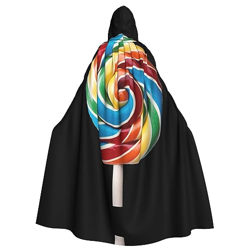 Kapuzenumhang mit Lutscher-Aufdruck, Halloween-Kapuzenumhang, Halloween, Weihnachten, Cosplay-Kostüm Kapuzenumhang mit Lutscher-Aufdruck, Halloween-Kapuzenumhang, Halloween, Weihnachten, Cosplay-Kostüm von Cattpa