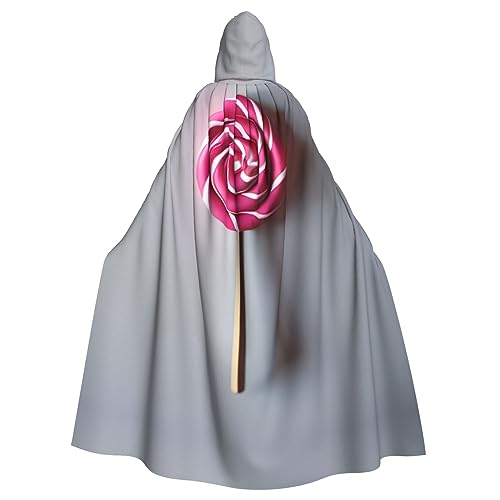 Kapuzenumhang mit Lutscher-Aufdruck, Halloween-Kapuzenumhang, Halloween, Weihnachten, Cosplay-Kostüm von Cattpa