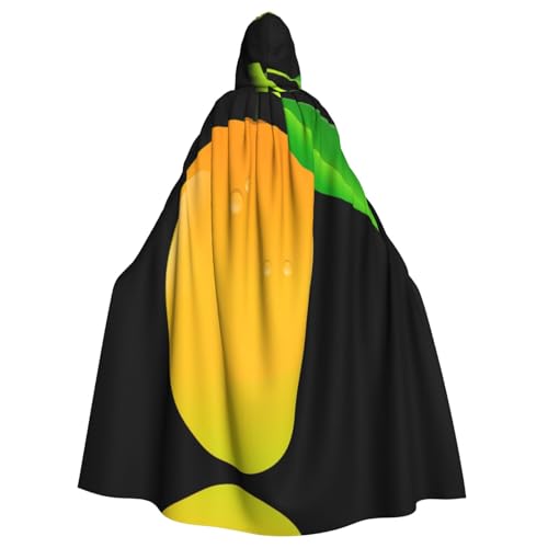 Kapuzenumhang mit Mangodruck, Halloween-Kapuzenumhang, Halloween, Weihnachten, Cosplay-Kostüm von Cattpa