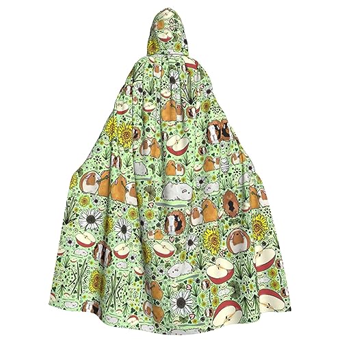 Kapuzenumhang mit Meerschweinchen-Aufdruck, Halloween-Kapuzenumhang, Halloween, Weihnachten, Cosplay-Kostüm von Cattpa