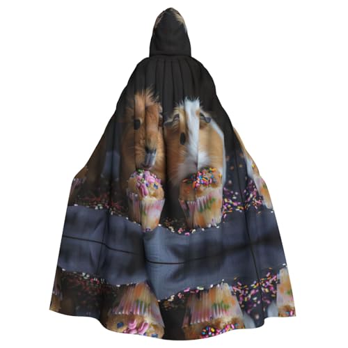 Kapuzenumhang mit Meerschweinchen und Cupcakes, Halloween-Kapuzenumhang, Halloween, Weihnachten, Cosplay-Kostüm Kapuzenumhang mit Meerschweinchen und Cupcakes, Halloween-Kapuzenumhang, Halloween, Weihnachten, Cosplay-Kostüm von Cattpa
