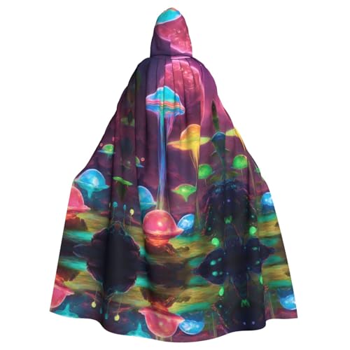 Kapuzenumhang mit Pilzdruck, Halloween-Kapuzenumhang, Halloween, Weihnachten, Cosplay-Kostüm Kapuzenumhang mit Pilzdruck, Halloween-Kapuzenumhang, Halloween, Weihnachten, Cosplay-Kostüm von Cattpa