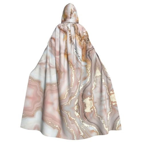 Kapuzenumhang mit Roségold-Marmor-Druck, Halloween-Kapuzenumhang, Halloween, Weihnachten, Cosplay-Kostüm von Cattpa
