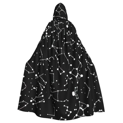 Kapuzenumhang mit Sternenhimmel, Sternbild, Halloween-Kapuzenumhang, Halloween, Weihnachten, Cosplay-Kostüm von Cattpa