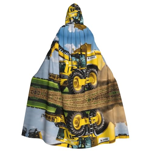 Kapuzenumhang mit Traktor-Druck, Halloween-Kapuzenumhang, Halloween, Weihnachten, Cosplay-Kostüm von Cattpa