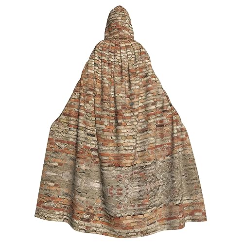 Kapuzenumhang mit Ziegelstein-Wanddruck, Halloween-Kapuzenumhang, Halloween, Weihnachten, Cosplay-Kostüm Kapuzenumhang mit Ziegelstein-Wanddruck, Halloween-Kapuzenumhang, Halloween, Weihnachten, Cosplay-Kostüm von Cattpa