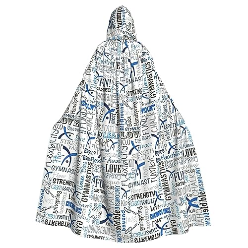 Kapuzenumhang mit blauem Aufdruck, für Halloween, Weihnachten, Cosplay-Kostüm von Cattpa