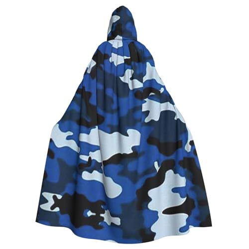 Kapuzenumhang mit blauem Camouflage-Muster, Halloween-Kapuzenumhang, Halloween, Weihnachten, Cosplay-Kostüm Kapuzenumhang mit blauem Camouflage-Muster, Halloween-Kapuzenumhang, Halloween, Weihnachten, Cosplay-Kostüm von Cattpa