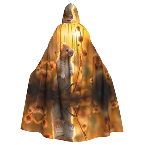 Kapuzenumhang mit niedlichem Tierdruck, Halloween-Kapuzenumhang, Halloween, Weihnachten, Cosplay-Kostüm von Cattpa