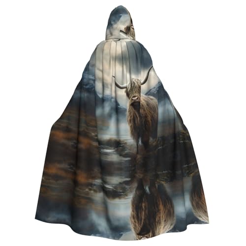 Kapuzenumhang mit schottischem Retro-Druck, Halloween-Kapuzenumhang, Halloween, Weihnachten, Cosplay-Kostüm Kapuzenumhang mit schottischem Retro-Druck, Halloween-Kapuzenumhang, Halloween, Weihnachten, Cosplay-Kostüm von Cattpa
