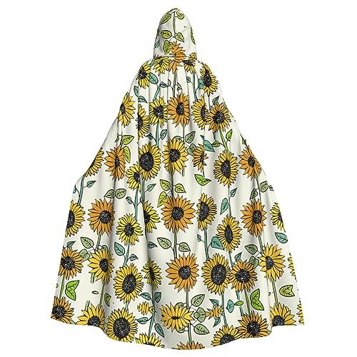 Romantischer Sonnenblumen-Umhang, Halloween-Kapuzenumhang, Halloween, Weihnachten, Cosplay-Kostüm von Cattpa