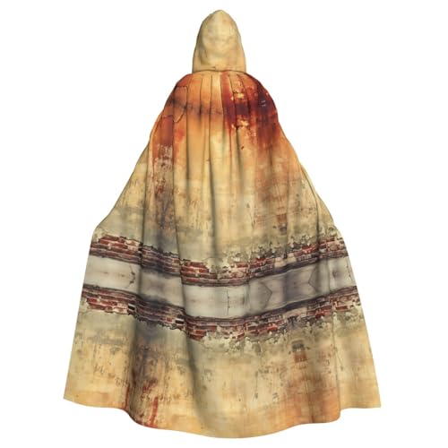 Umhang mit Kapuze im antiken Stil mit Ziegelsteinen, Halloween-Kapuzenumhang, Halloween, Weihnachten, Cosplay-Kostüm von Cattpa