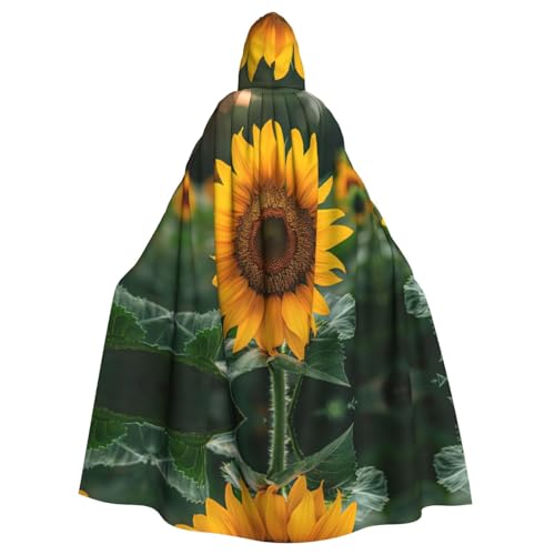Wunderschöner Sonnenblumen-Umhang, Halloween-Kapuzenumhang, Halloween, Weihnachten, Cosplay-Kostüm von Cattpa