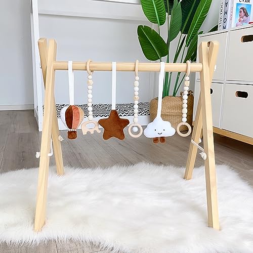 Caudblor Spieltrapez Holz Babyspielzeug Puzzle Gym inkl. Anhänger Babygymnastik aktiv Spielzeug Babyzimmer Kinderzimmer Dekoration Caudblor Spieltrapez Holz Babyspielzeug Puzzle Gym inkl. Anhänger Babygymnastik aktiv Spielzeug Babyzimmer Kinderzimmer Dekoration von Caudblor