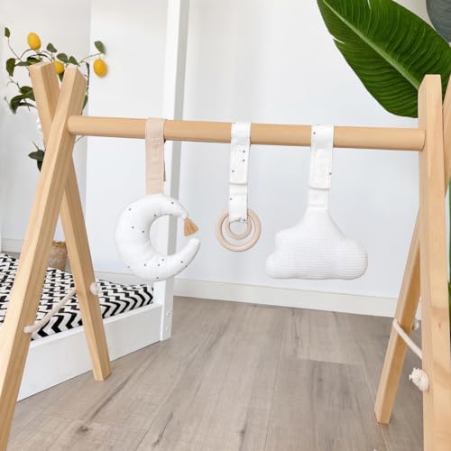 Caudblor Spieltrapez Holz Babyspielzeug Puzzle Gym inkl. Anhänger Babygymnastik aktiv Spielzeug Babyzimmer Kinderzimmer Dekoration Caudblor Spieltrapez Holz Babyspielzeug Puzzle Gym inkl. Anhänger Babygymnastik aktiv Spielzeug Babyzimmer Kinderzimmer Dekoration von Caudblor