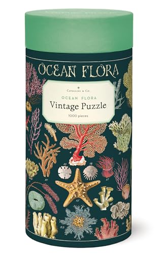 Cavallini Papers Meeresflora Vintage Puzzle, 1000 Teile von Cavallini Papers