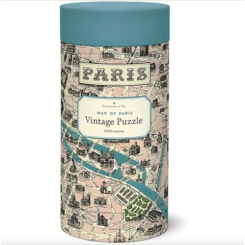 Cavallini, Puzzle Vintage 1000 Teile – Plan de Paris (Pzl/Parmap) von Cavallini