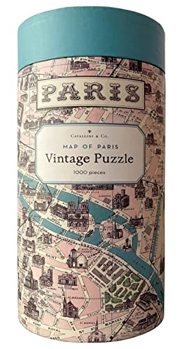 Cavallini, Puzzle Vintage 1000 Teile – Plan de Paris (Pzl/Parmap) von Cavallini