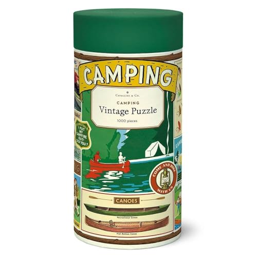 Cavallini 1000 Piece Puzzle, Camping (PZL/Camp) von Cavallini