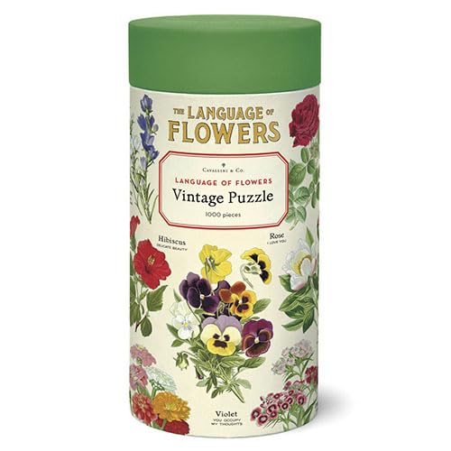 Cavallini Papers & Co. 1000 Teile Puzzle Sprache der Blumen (PZL/LNGFLR) von Cavallini