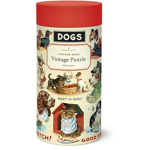 Cavallini & Co. Vintage Dogs Puzzle, 1000 Teile von Cavallini