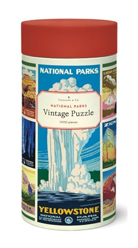 Cavallini & Co. Vintage National Parks Puzzle – 1000 Teile (PZL/NPPOST) von Cavallini