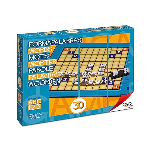 Cayro – 3D-Brettspiel – Mehrfarbig – fordern Sie Ihren Geist mit Formapalabras heraus – unterhaltsam und lehrreich – Brettspiel – verbessern Sie Ihren Wortschatz und Ihre Rechtschreibung Cayro – 3D-Brettspiel – Mehrfarbig – fordern Sie Ihren Geist mit Formapalabras heraus – unterhaltsam und lehrreich – Brettspiel – verbessern Sie Ihren Wortschatz und Ihre Rechtschreibung von Cayro