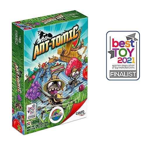 Cayro - Ant Tómic - + 6 Jahre - Brettspiel Kinder und Erwachsene - Strategie- und Mathematikspiel - Spielend Lernen - Unterhaltsames Familienspiel - 2 bis 4 Spieler von Cayro