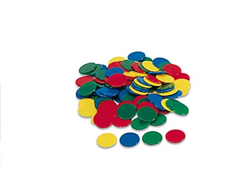 Cayro – Beutel mit 15 mm farbigen Chips – Kunststoff-Chips zum Spielen mit Freunden und Familie – 100 Chips von Cayro