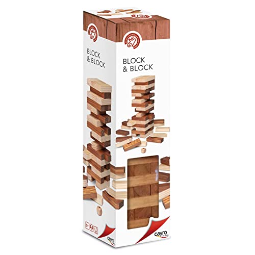 Cayro – Block & Block - 2 färben – ab 5 Jahren – Holzklötze – Brettspiele für Kinder und Erwachsene – farbige Stapelstäbe – Lernturm Cayro – Block & Block - 2 färben – ab 5 Jahren – Holzklötze – Brettspiele für Kinder und Erwachsene – farbige Stapelstäbe – Lernturm von Cayro
