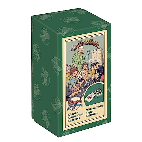Cayro – Caps – ab 8 Jahren – Modell in Form eines Flaschenverschlusses – klassisches Brettspiel – Kinder und Erwachsene – Retro-Box und 1 Stoffbeutel – 2 Spieler von Cayro