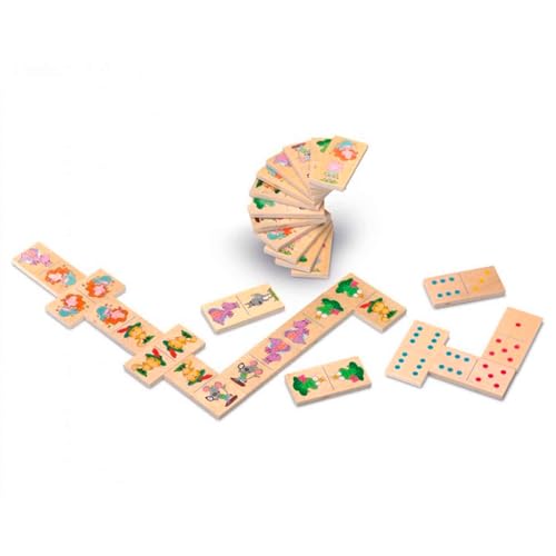 Cayro – Kinder-Dominosteine – für Kinder ab 2 Jahren – Dominosteine aus Holz – Holzteile mit Kinderzeichnungen – Lernspiel – kognitive Entwicklung – Beobachtungs- und Logikspiel Cayro – Kinder-Dominosteine – für Kinder ab 2 Jahren – Dominosteine aus Holz – Holzteile mit Kinderzeichnungen – Lernspiel – kognitive Entwicklung – Beobachtungs- und Logikspiel von Cayro