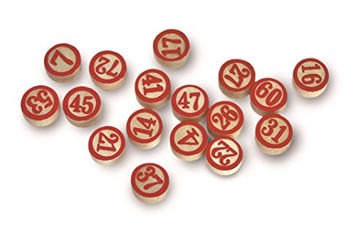 Cayro – Einseitige Bingo-Chips aus Holz – Glückszahlen – Glücksspiele – Klassische Spiele Cayro – Einseitige Bingo-Chips aus Holz – Glückszahlen – Glücksspiele – Klassische Spiele von Cayro