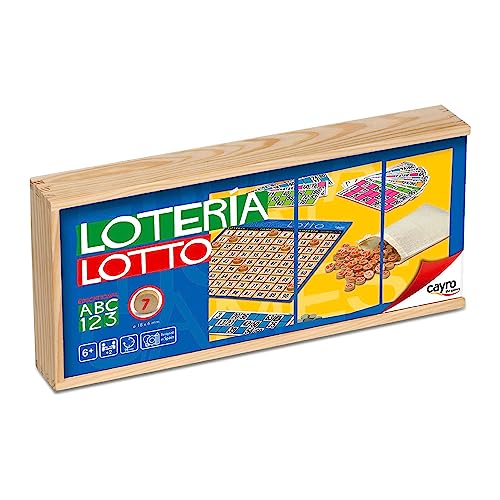 Cayro – Hochwertige Lotterie aus Holz – 48 Karten – 32 x 15 x 5 cm – Lernbrettspiel – Ideal für die ganze Familie - Unbekannt Cayro – Hochwertige Lotterie aus Holz – 48 Karten – 32 x 15 x 5 cm – Lernbrettspiel – Ideal für die ganze Familie - Unbekannt von Cayro