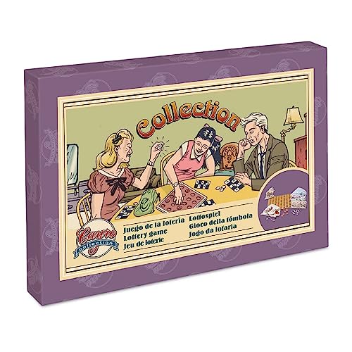Cayro – Lotterie – ab 8 Jahren – Holzbrett und Zahlen – klassisches Brettspiel für Kinder und Erwachsene – Retro-Box und 1 Stoffbeutel – 2 bis 8 Spieler von Cayro