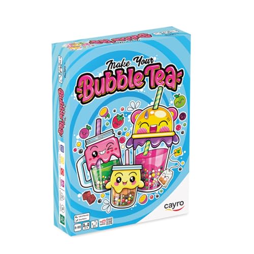 Cayro – Machen Sie Ihren Bubble Tea – Komplettset zur Zubereitung von Bubble Tea zu Hause – Interaktives Spiel – Kreieren Sie Ihr asiatisches Getränk – von 8 bis 99 Jahren – für 2–4 Spieler von Cayro