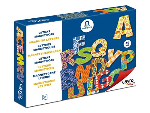 Cayro – Magnetische Buchstaben – Kinder ab 3 Jahren – Fördert Lesen und Schreiben – Erstellt Wörter und Namen – 60 Teile – Kinderbrettspiel von Cayro