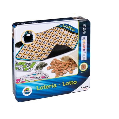 Cayro - Metal Box Lottery - Stabile Aufbewahrungsbox aus Metall - Klassisches Brettspiel - + 2 Spieler Cayro - Metal Box Lottery - Stabile Aufbewahrungsbox aus Metall - Klassisches Brettspiel - + 2 Spieler von Cayro