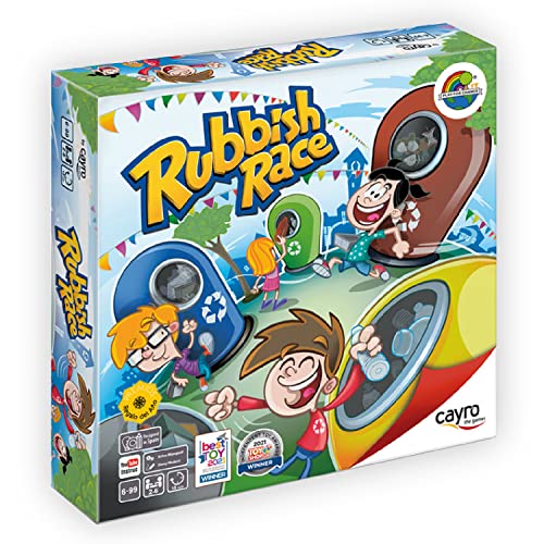 Cayro – Müllrennen – ab 6 Jahren – Auszeichnung als Spielzeug des Jahres – Brettspiel für Kinder – Spaß beim Erlernen des Recyclings – für 2 bis 6 Spieler Cayro – Müllrennen – ab 6 Jahren – Auszeichnung als Spielzeug des Jahres – Brettspiel für Kinder – Spaß beim Erlernen des Recyclings – für 2 bis 6 Spieler von Cayro