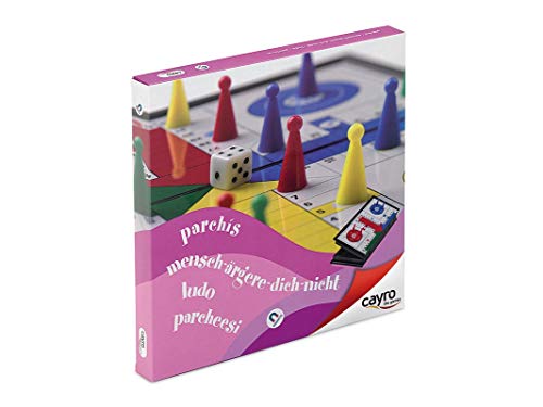 Cayro - Parcheesi - + 6 Jahre - Magnetisches Modell - Brettspiel für Kinder und Erwachsene - Ideal zum Mitnehmen auf Reisen - Mit Klappbrett - 2 bis 4 Spieler von Cayro