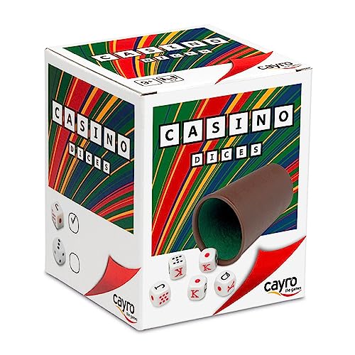 Cayro – Poker Casino Würfelbecher – innen gefütterter Becher – hohe Qualität und gutes Design – ideal für Tischspiele – einzigartiges Design – zum Verschenken von Cayro